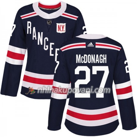 New York Rangers Dresy Ryan McDonagh 27 2018 Winter Classic Adidas Modrá Authentic - Dámské